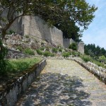 Foto's van vanaf en op het kasteel van Baiona